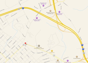 A screenshot of Google Maps view of WCGHA location.